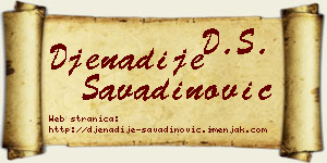 Đenadije Savadinović vizit kartica